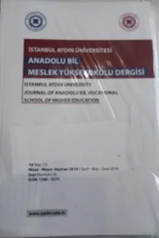 İstanbul Aydın Üniversitesi Anadolu Bil Meslek Yüksekokulu Dergisi 2018 / 50