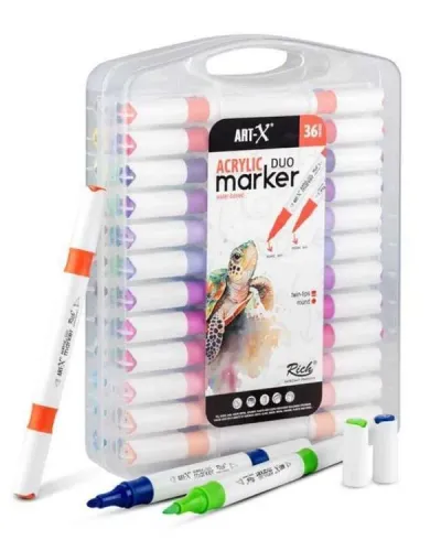 Art-x Akrilik Marker Duo 36lı  Set Akrilik Marker Set