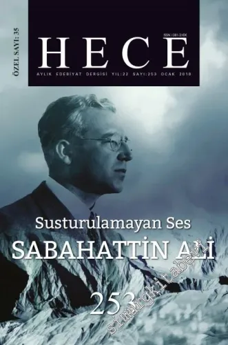 Hece Aylık Edebiyat Dergisi: Sabahattin Ali Özel Sayısı - Sayı: 253    Yıl: 22  Aralık 2018