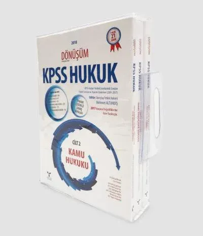 Dönüşüm KPSS -Cilt II- Kamu Hukuku (Modüler Set  - 3 Kitap)