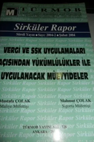 Türmob Sirküler Rapor 2004 / 2