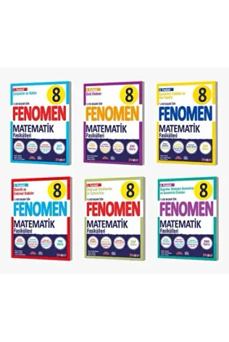 Fenomen 8. Sınıf Matematik Fasikülleri 6 Kitap Set