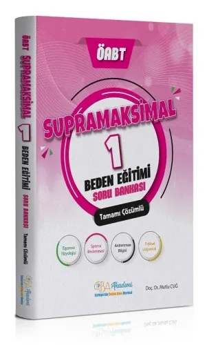 CBA Yayınları ÖABT Beden Eğitimi Supramaksimal-1 Soru Bankası Çözümlü