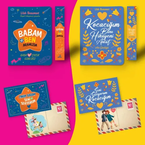 Babam ve Biz Seti - Ayraç ve Kartpostal İlaveli - Halkkitabevi