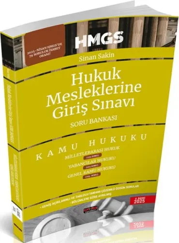 Savaş Yayınları 2025 HMGS Milletlerarası Hukuk ve Genel Kamu Hukuku Soru Bankası