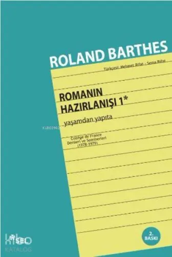 Romanın Hazırlanışı 1