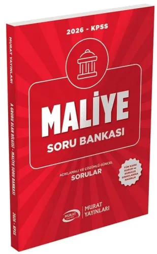 Murat Yayınları 2026 KPSS A Grubu Maliye Soru Bankası Çözümlü
