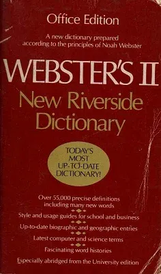 Webster's II New Riverside Dictionary