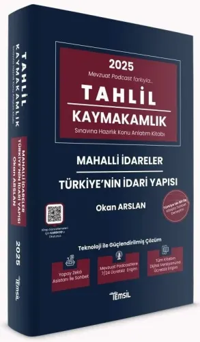 TAHLİL Mahalli İdareler ve Türkiye'nin İdari Yapısı Konu Anlatım Kitabı