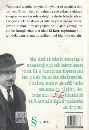 El Kızı Orhan Kemal Everest Yayınları %56 indirimli