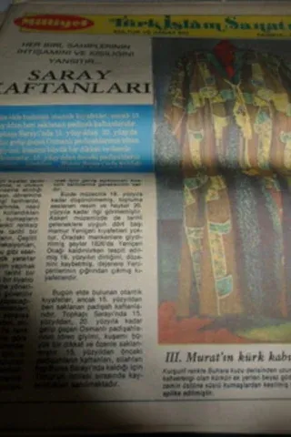 Türk İslam Tarihi Sanatı Kültür ve Sanat Eki / Fasikül 9