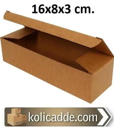 Kilitli Karton Kutu 16x8x3 cm.