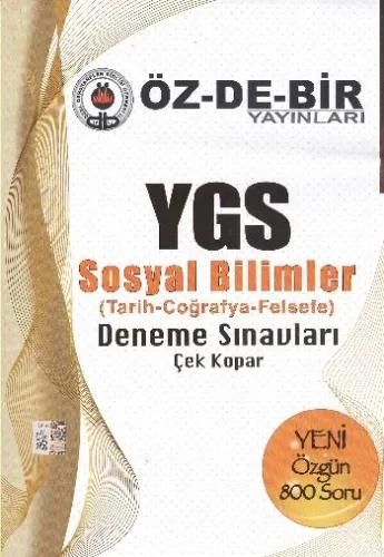 Özdebir YGS Sosyal Bilimler Deneme Sınavları