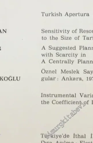 ODTÜ Gelişme Dergisi - METU Studies in Development - Sayı: 3 / 4  Cilt: 7