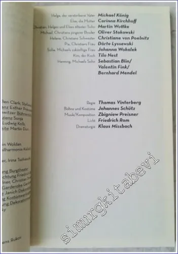 Programmheft Uraufführung Thomas Vinterberg Das Begräbnis - 2010