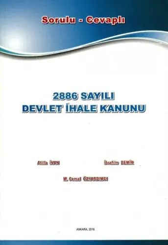 2886 Sayılı Devlet İhale Kanunu