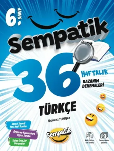 Ünlüler Karması 6. Sınıf Türkçe Sempatik 36 Haftalık Kazanım Denemeleri