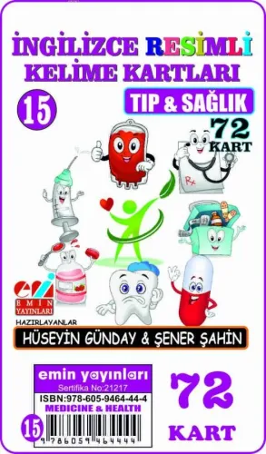 İngilizce 15.Tıp ve Sağlık / Resimli Kelime Kartları  72-Kart