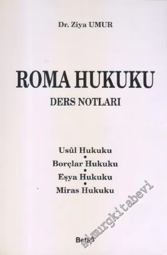 Roma Hukuku Ders Notları -