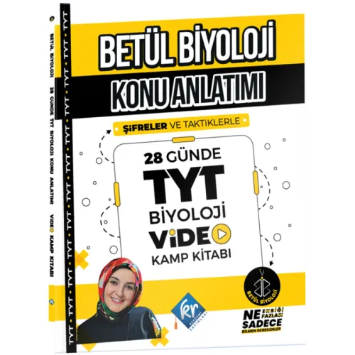 Kr Akademi Betül Biyoloji Konu Anlatımı 28 Günde TYT Biyoloji Video Kamp Kitabı