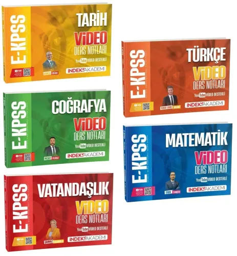 İndeks Akademi 2026 EKPSS Video Ders Notları 5'li Set