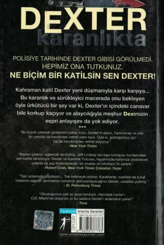 Dexter Karanlıkta Jeff Lindsay Artemis Yayınları %42 indirimli