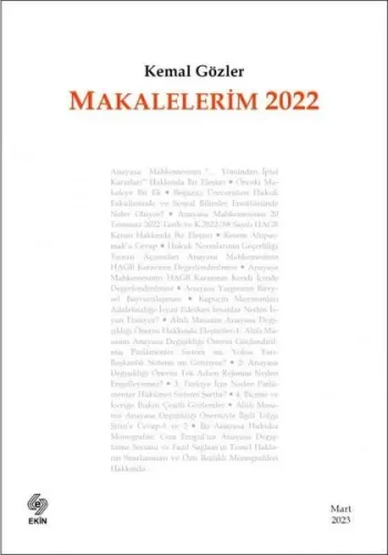 Makalelerim 2022