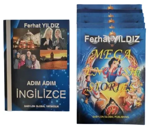 İNGİLİZCE SET: ADIM ADIM İNGİLİZCE + MEGA ENGLISH STORIES