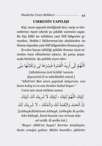 Geniş İzahlı Umre Rehberi ve Duaları