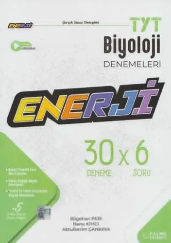 Palme Yayınları TYT Biyoloji Enerji 30 Deneme Sınavı