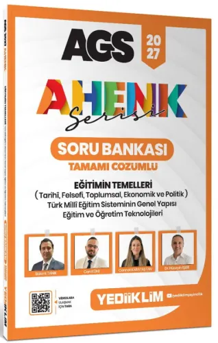 Yediiklim Yayınları 2027 AGS Ahenk Serisi Eğitimin Temelleri Tamamı Çözümlü Soru Bankası