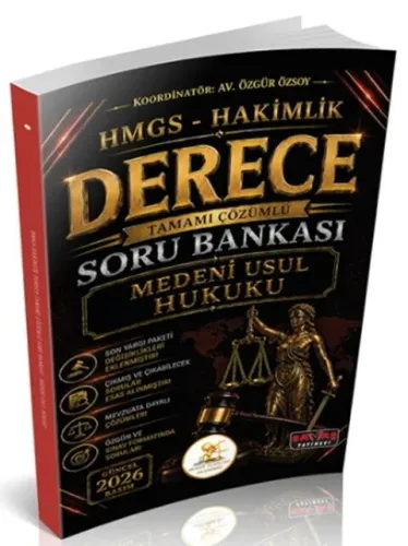 Savaş Yayınları 2026 HUKAL HMGS-Hakimlik Derece Medeni Usul Hukuku Sor