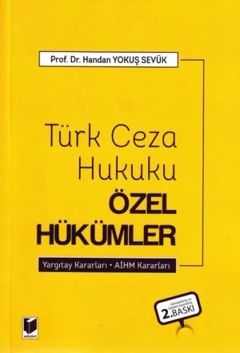 Türk Ceza Hukuku Özel Hükümler