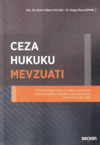 Ceza Hukuku Mevzuatı