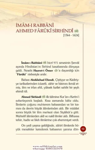 İmamı Rabbani Rahmetullahi Aleyh - Osman Nuri Topbaş Osman Nuri Topbaş