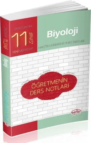 Editör Yayınları 11. Sınıf Biyoloji Öğretmenin Ders Notları Editör Yayınevi