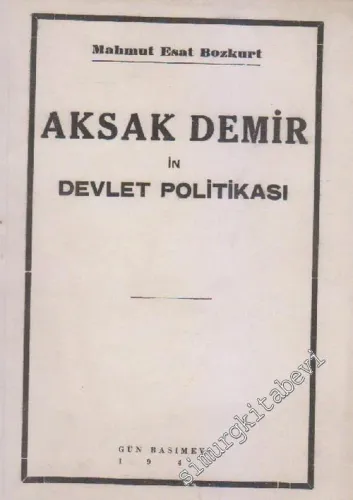 Aksak Demir'in Devlet Politikası [ Timur ] -        1945