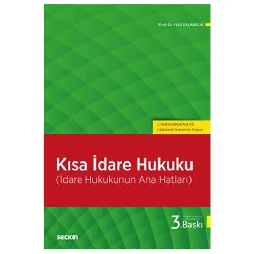 Kısa İdare Hukuku Halil Kalabalık
