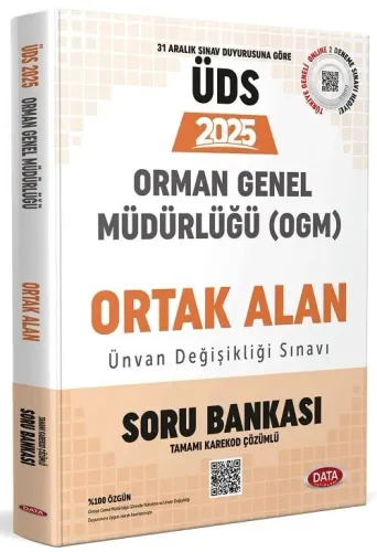 Data Yayınları 2025 Orman Genel Müdürlüğü Ünvan Değişikliği Sınavı Ortak Alan Soru Bankası