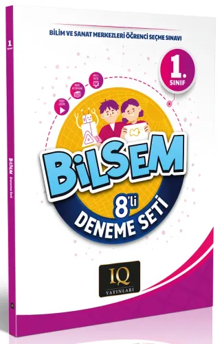 IQ Yayınları 1. Sınıf BİLSEM 8 li Deneme Seti