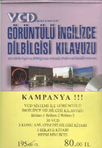 KAMP VCD Sistemi ile Görüntülü İngilizce Dilbigisi K. 1-2-3 (70,00tl)