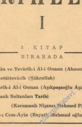Osmanlı Tarihleri 1 -        1949