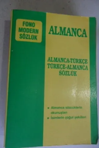 Almanca-Türkçe Türkçe-Almanca Sözlük