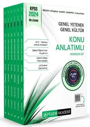 2024 KPSS Genel Yetenek Genel Kültür Önlisans Konu Anlatımlı Modüler Set