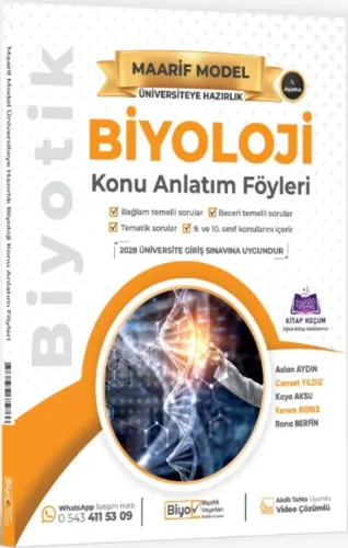BİYOTİK Ü.HAZ MAARİF K.A. FÖYLERİ BİYOLOJİ - 2027