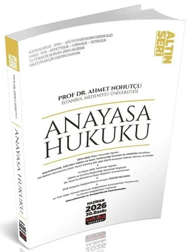 Anayasa Hukuku Konu Anlatımı