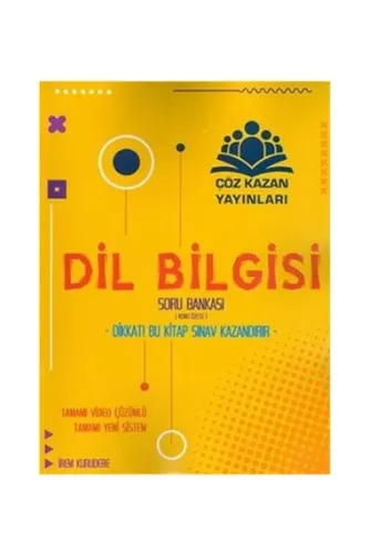 TYT Dil Bilgisi Konu Özetli Soru Bankası Çöz Kazan Yayınları 9786057546401