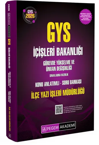 Pegem Yayınları 2026 İçişleri Bakanlığı Görevde Yükselme ve Ünvan Deği