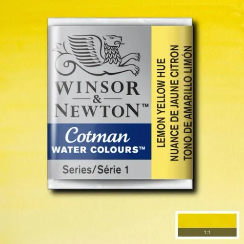 Winsor & Newton Cotman Sulu Boya Yarım Tablet Lemon Yellow Hue 346