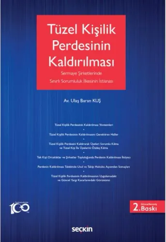 Tüzel Kişilik Perdesinin Kaldırılması